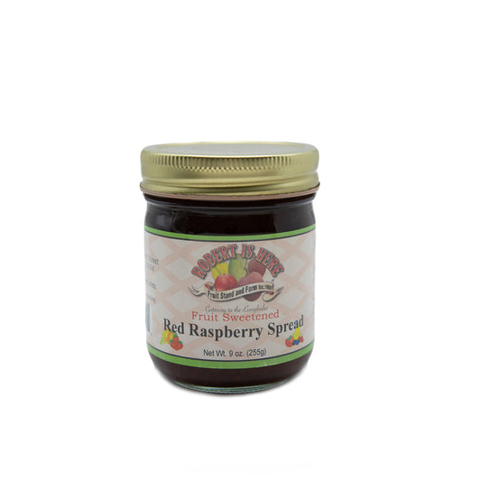 Fruit Sweetened Red Raspberry Spread